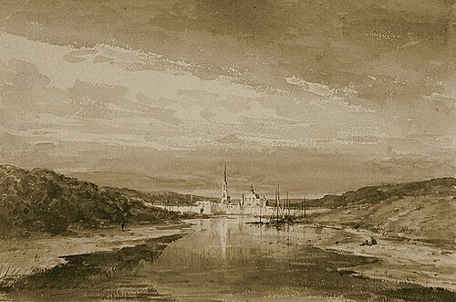 Monastery on the Riverbank, , Alexeï Bogolioubov