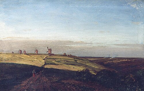 Windmills in Ablyazovo, 1887, Alexeï Bogolioubov
