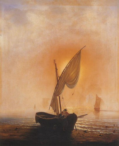 The Sunset (A pulwar by the sea), 1857, Alexeï Bogolioubov
