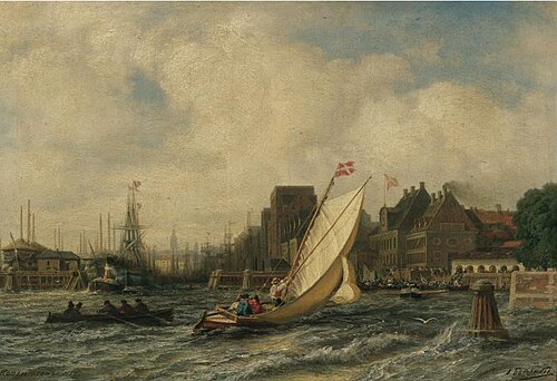 Copenhagen Harbor, 1868, Alexeï Bogolioubov