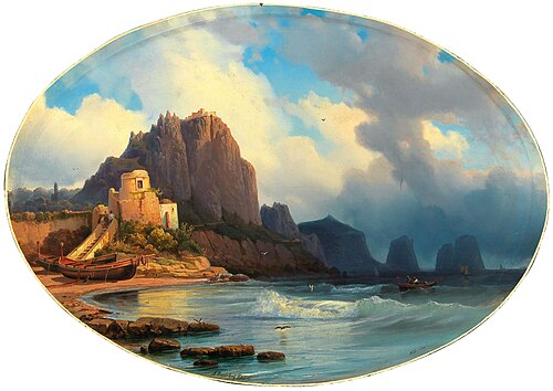 A scene in Capri, 1856, Alexeï Bogolioubov