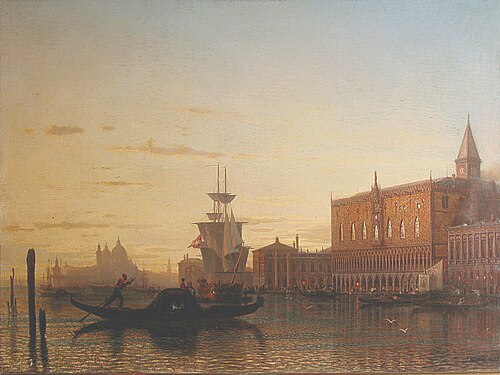 Вид Венеции. Дворец дожей, 1860, Alexeï Bogolioubov