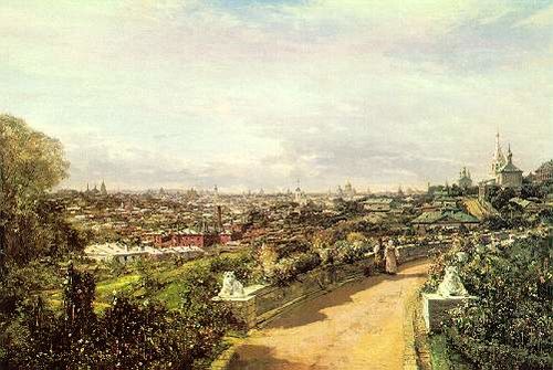 View of Moscow from the house of G.I. Hludov., 1878, Alexeï Bogolioubov