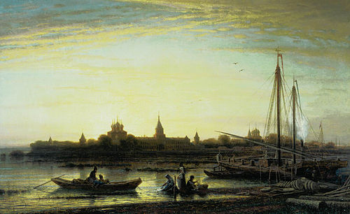 Ipatios monastery near Kostroma, 1861, Alexeï Bogolioubov