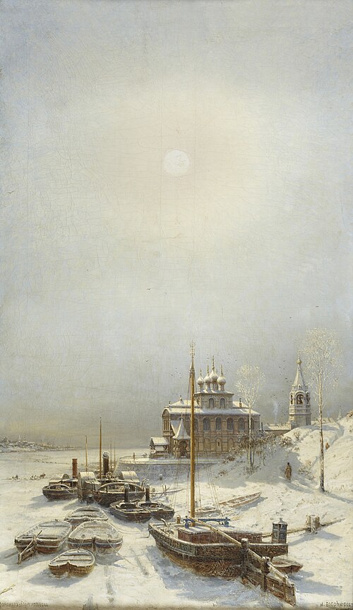Winter in Borisoglebsk, 1881, Alexeï Bogolioubov