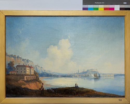Vaade Tallinnale Maarjamäelt (endise suhkruvabriku juurest), 1853, Alexeï Bogolioubov