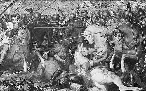 Herzog Wilhelm I. von Straubing-Holland besiegt die Friesen, 1589, Hans Werl