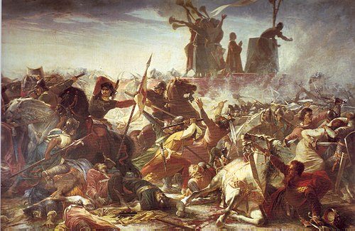 The battle of Legnano, 1870, Amos Cassioli