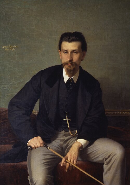 Portrait of the painter Augusto Betti, 1869, Amos Cassioli