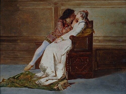 Il bacio tra Paolo e Francesca, 1870, Amos Cassioli
