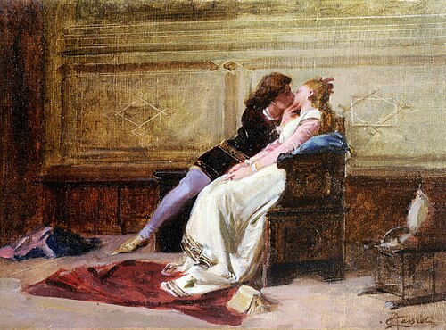 Paolo e Francesca, o Il bacio, , Amos Cassioli
