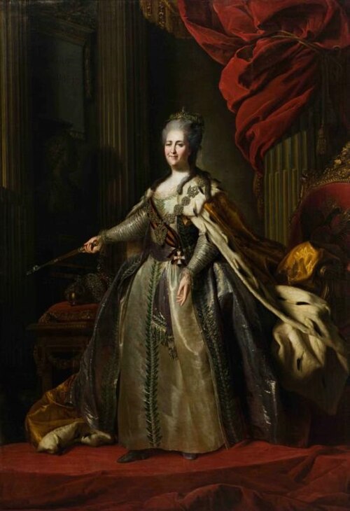 Portrait of Catherine II, 1780, Fedor Rokotov