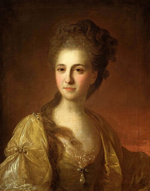 Unknown lady in yellow, 1770, Fedor Rokotov