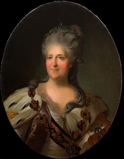 Portrait of Catherine II, 1786, Fedor Rokotov
