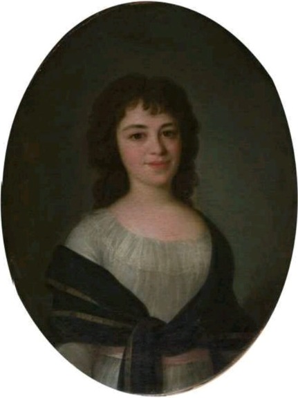 Porträt der Anna Artiomievna Buturlina, 1793, Fedor Rokotov