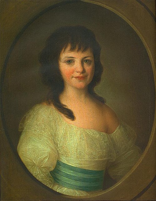 Portrait of Countess Praskovya A. Vorontsova in her childhood, 1790, Fedor Rokotov