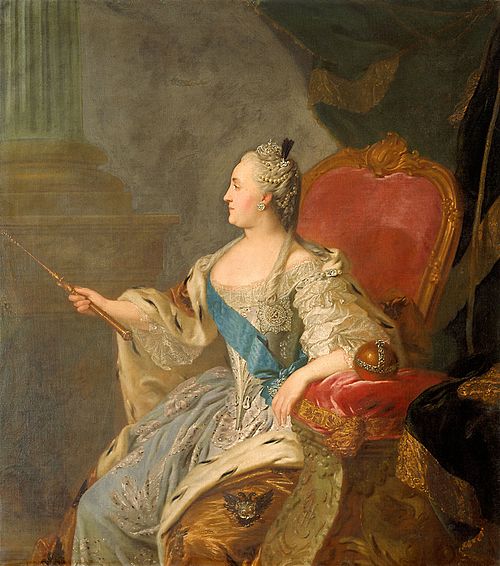 Portrait of Catherine II, 1763, Fedor Rokotov