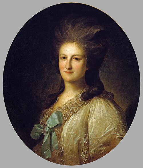 Portrait of V.E.Novosiltsova, 1780, Fedor Rokotov