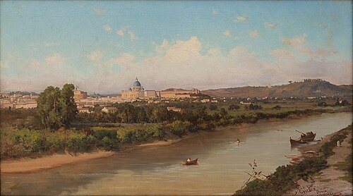 Along the Tiber, 1881, Enrico Coleman