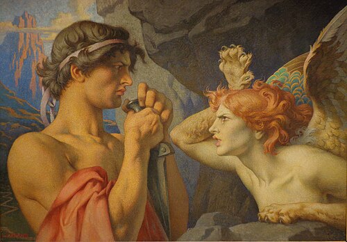Œdipe et le Sphinx, 1903, François-Émile Ehrmann
