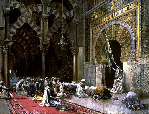 Interior of a Mosque at Cordova, 1880, Edwin Lord Weeks