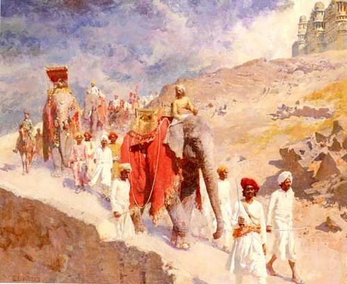 A Maratha Hunting Party, 1887, Edwin Lord Weeks