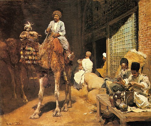 A Marketplace In Ispahan, 1885, Edwin Lord Weeks