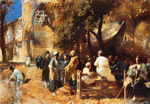 A Persian Cafe, , Edwin Lord Weeks