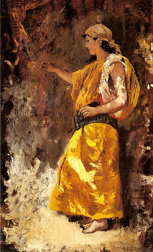 Standing Arab Woman, 1903, Edwin Lord Weeks
