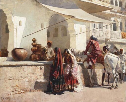 Rajasthani Street Scene, 1887, Edwin Lord Weeks