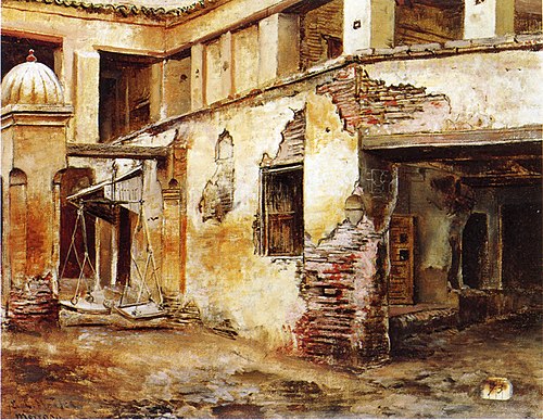 Courtyard in Morocco, , Edwin Lord Weeks