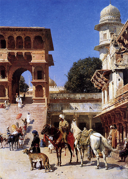 Departure for the Hunt, 1885, Edwin Lord Weeks