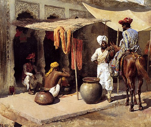 Outside An Indian Dye House, 1885, Edwin Lord Weeks