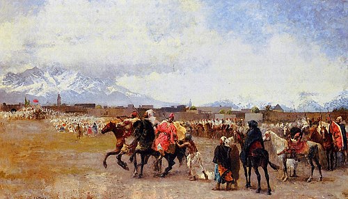 Powder Play City of Morocco outside the Walls, 1880, Edwin Lord Weeks