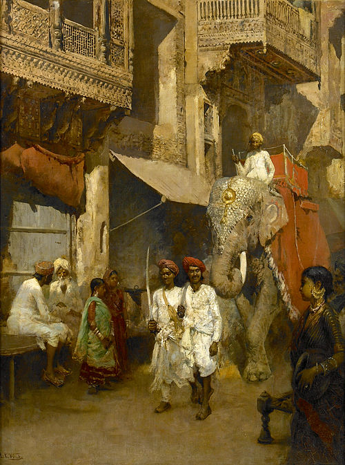 Promenade on an Indian Street, 1880, Edwin Lord Weeks