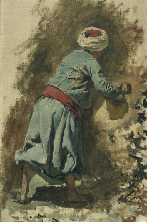 Study of a Moor in Blue, 1878, Edwin Lord Weeks