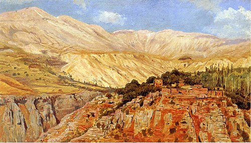 Village in Atlas Mountains, Morocco, , Edwin Lord Weeks