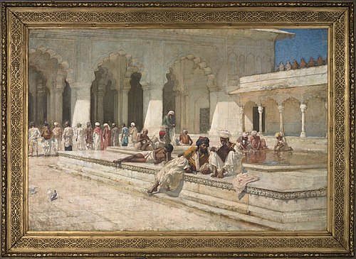 The Hour of Prayer at the Pearl Mosque, Agra, 1888, Edwin Lord Weeks