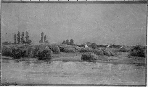 Am Seeufer bei Chieming, 1902, Julius Widnmann