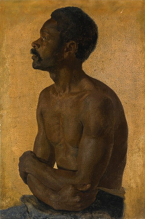 Portrait of an African Man, , Lorenz Frølich