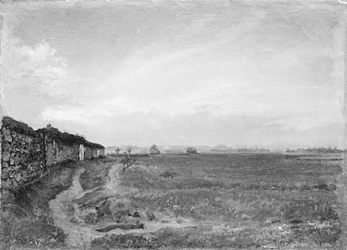 Landscape (in the Barbizon district?), 1851, Lorenz Frølich