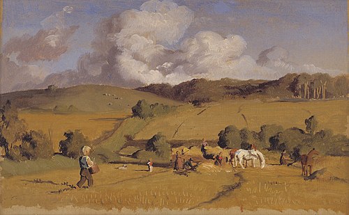 Landscape near Holmstrup, Zealand, 1845, Lorenz Frølich