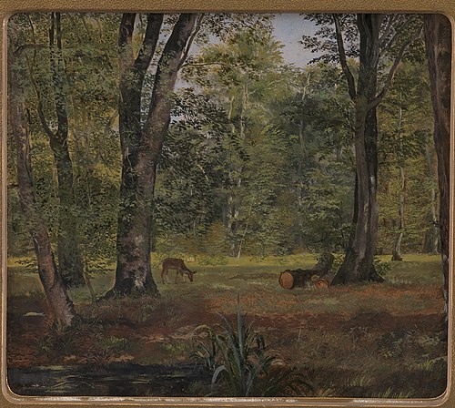 Charlottenlund Wood, North of Copenhagen, 1837, Lorenz Frølich