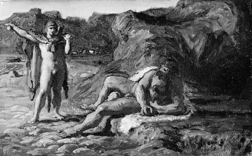 Thor and Hymir, 1872, Lorenz Frølich