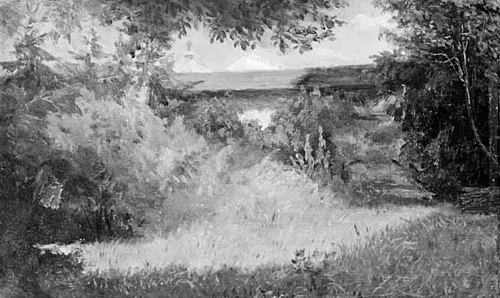 Landscape with a Building in the Background, 1859, Lorenz Frølich
