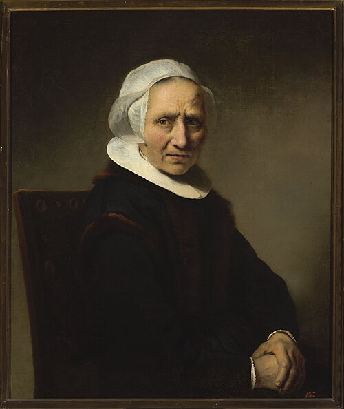 Portrait of an old woman in a white cap, 1641, Ferdinand Bol