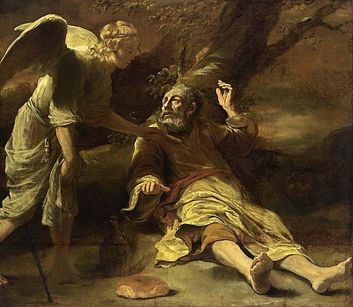 Elijah Fed by an Angel, 1661, Ferdinand Bol