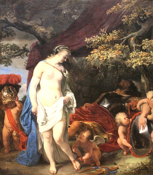 Mars and Venus as lovers, 1659, Ferdinand Bol