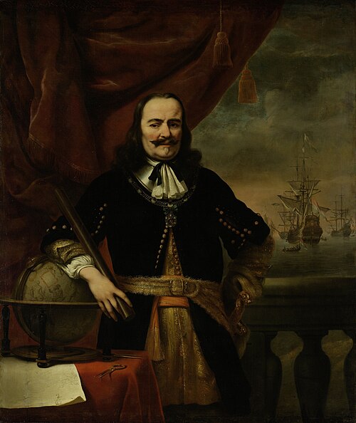 Michiel de Ruyter as Lieutenant-Admiral, 1667, Ferdinand Bol