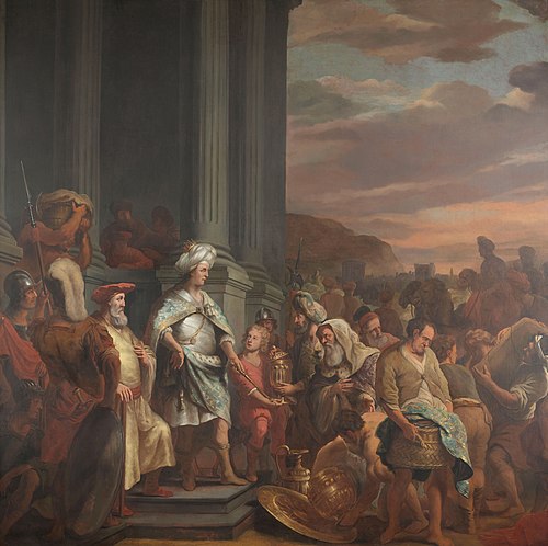 Salomo ontvangt geschenken, 1662, Ferdinand Bol